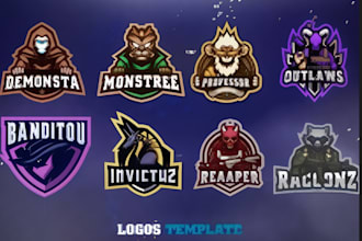 design a custom cartoon gaming or esports logo