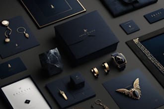 design brand identity, branding kit and brand guidelines with logo design