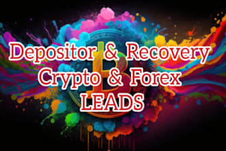 deliver verified live forex recovery lead, forex lead from your targeted country