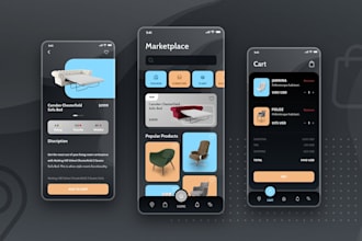 create ai marketplace, buy and sell app, live shop app, ai shopping app, ar app