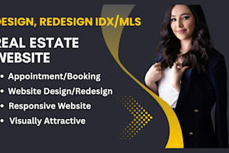 design wordpress real estate idx website with mls integration or kvcore website