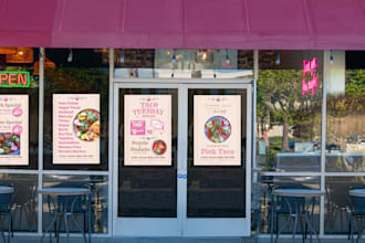 design professional indoor or outdoor signage and window graphics