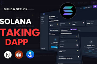 do solana web3 rust anchor smart contract dapp for presale staking lauchpad defi