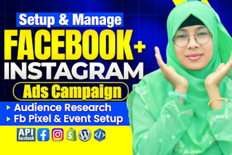 setup meta ads campaigns for facebook, instagram and shopify store