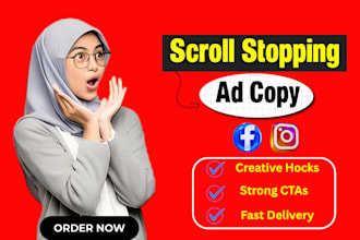 write scroll stopping ad copy for facebook ads