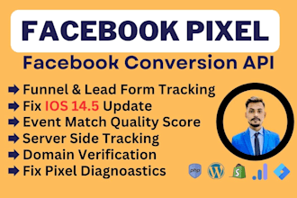 setup facebook conversion API with GTM server side tracking pixel, track by ga4