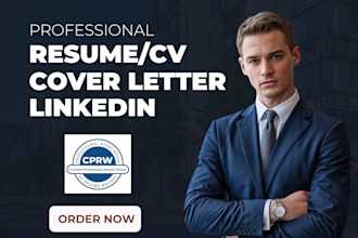 write and upgrade your resume, cover letter, CV,  linkedin