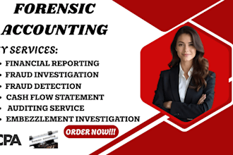 perform forensic accounting, detect financial fraud, financial analysis reports