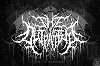 draw an extreme ,brutal or death metal logo