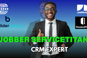 set up jobber, jobnimbus, bookingkoala CRM  field service automation