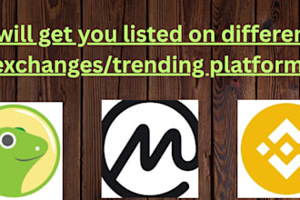 do token listing on coingecko, coinmarketcap, ico listing other top exchanges