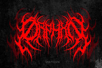make custom brutal death metal, deathcore logo for your band