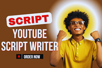 be your movie script writing, youtube video script writer