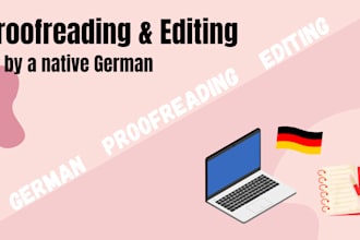 proofread and edit your german texts