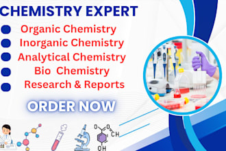 do chemistry research, organic, inorganic, analytical and general chemistry