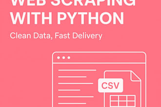 scrape any website and extract data into excel, CSV or json