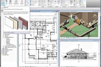 do architectural permit drawing set in autocad and revit