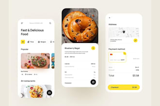 develop food truck app with online ordering, delivery restaurant, courier, ai