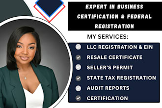 get seller permit, resale certificate, llc registration ein audit reports