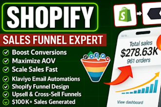 do shopify sales funnel to boost shopify sales shopify SEO marketing email flows