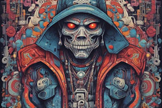 do custom graffiti art style logo for your merchandise