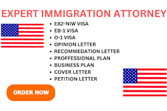 craft eb2 niw, h1b, f1 and o1 visa petitions and immigration cover letters