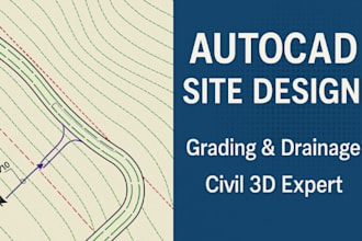 design precise grading, stormwater erosion control and drainage plans in autocad