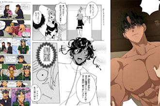 draw nsfw anime manga comic book illustration webtoon comic book