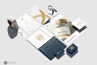 design pharma and medical logo , branding and social kit