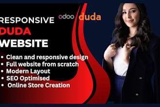 design and redesign odoo, duda, showit, wordpress, wix and shopify website
