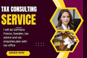 do germany france, sweden, tax advice and vat enquiries plan with tax office