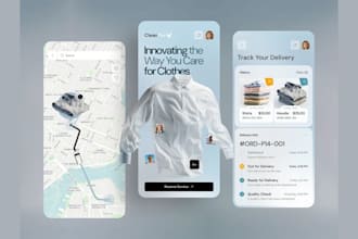 develop custom laundry app, handyman dry cleaning website, smart washing app