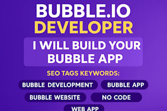 build functional mvp for startup using bubble io