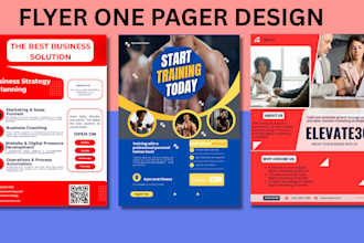 do business flyer one pager leaflet postcard marketing door hanger flyer design