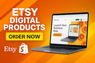 etsy shop etsy digital products and shopify dropshipping store ecommerce website