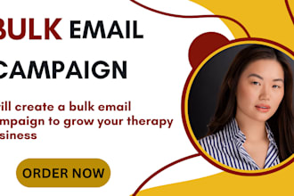 create bulk email campaign to grow your therapy  business