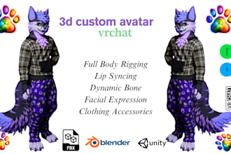 create custom vrchat avatar vr character nsfw vseeface