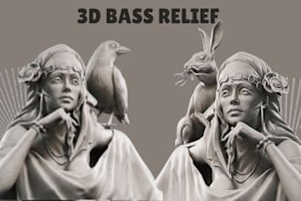 3d bas relief 3d wood carving bas relief model 3d coin model for 3d print