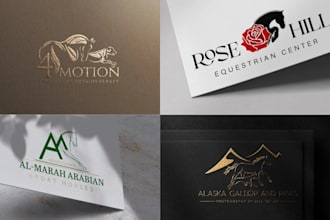 do equestrian equine horse, pet, dog, animal, and streetwear logo for you