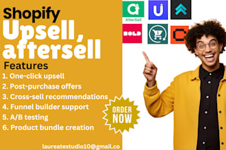 setup shopify upsell, aftersell one click ymq upcart essential releasit ecomrise