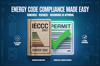 do US energy code compliance reports for rescheck comcheck