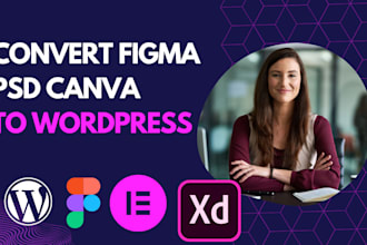 figma to wordpress PSD to wordpress xd to wordpress wordpress website
