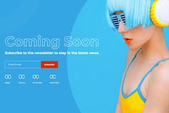 design a coming soon or prelaunch landing page, shopify landing page, sales page