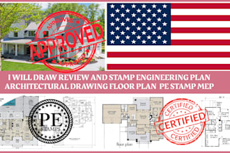civil engineer, USA pe stamp, california stamp, florida stamp for city permit