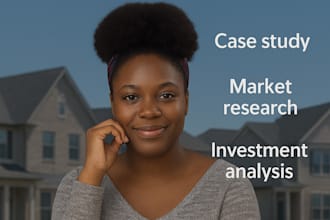do business, case study, market research and investment analysis for real estate