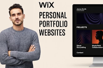 create personal and buisness portfolio website with wix studio
