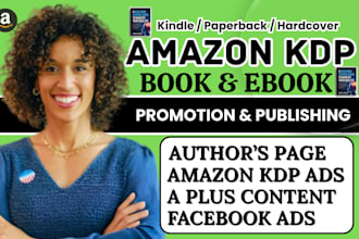 create amazon kdp ads campaign and design a plus content for KDP promotion