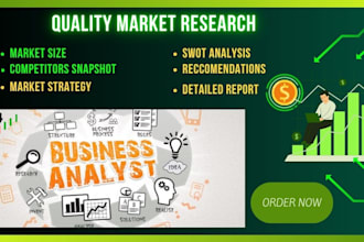 do market research, business research, human resource, and economics task
