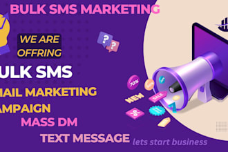 send bulk sms text message marketing, mass bulk message campaign, sms blast