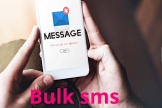 send out bulk sms blast sms marketing text message email campaign to your target